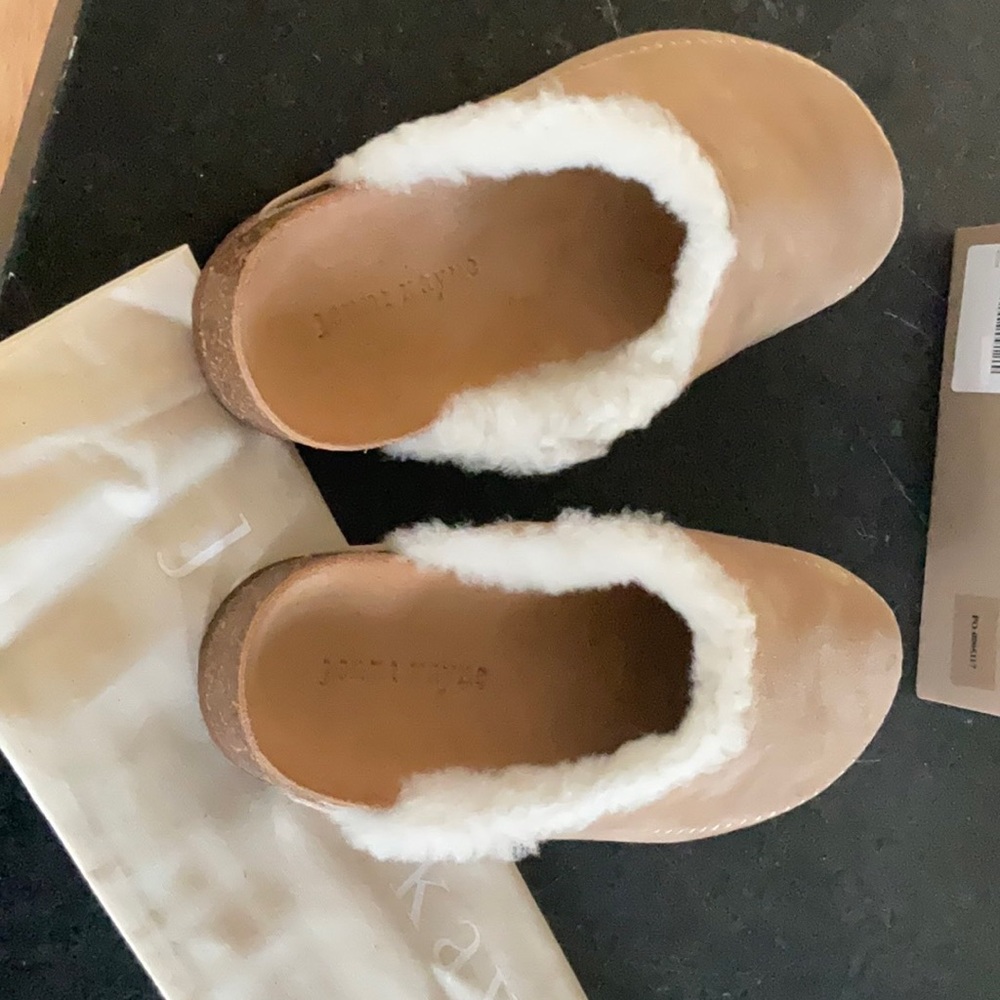 Jenni Kayne size 38 Clogs shearling lined new